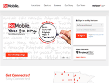 Tablet Screenshot of bemobile.com